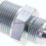 Doppelnippel NPT 1"-UN 1-1/16"-12(JIC), Stahl verzinkt