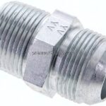 Doppelnippel NPT 1"-UN 1-5/16"-12(JIC), Stahl verzinkt
