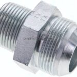 Doppelnippel NPT 1"-UN 1-5/8"-12(JIC), Stahl verzinkt