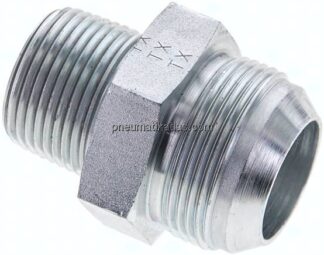 Doppelnippel NPT 1"-UN 1-5/8"-12(JIC), Stahl verzinkt