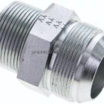 Doppelnippel NPT 1-1/4"-UN 1-7/8"-12(JIC), Stahl verzinkt