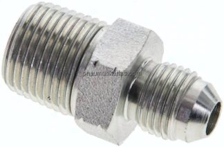 Doppelnippel NPT 3/8"-UNF 1/2"-20(JIC), Stahl verzinkt