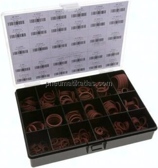 Dichtringsortiment, Vulkan-Fiber, 30 Abmessungen (4 - 33 mm)