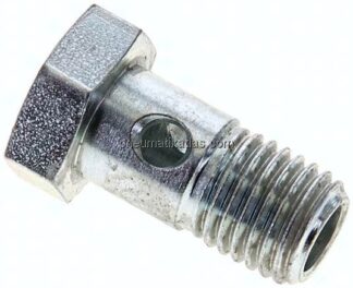 Hohlschraube 1-fach, M 12x1,5, Stahl verzinkt