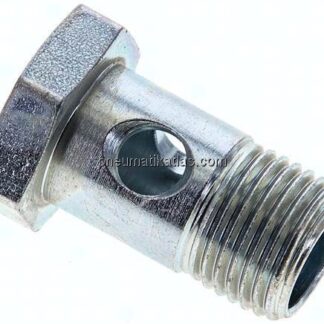 Hohlschraube 1-fach, M 16x1,5, Stahl verzinkt