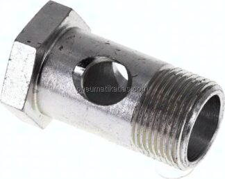 Hohlschraube 1-fach, M 22x1,5, Stahl verzinkt