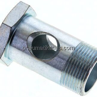 Hohlschraube 1-fach, M 26x1,5, Stahl verzinkt