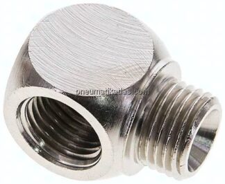 T-Stücke G 1/4"(AG)-2xG 1/4"(IG), Messing vernickelt