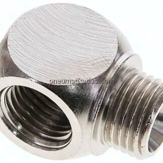 T-Stücke G 1/4"(AG)-2xG 1/4"(IG), Messing vernickelt