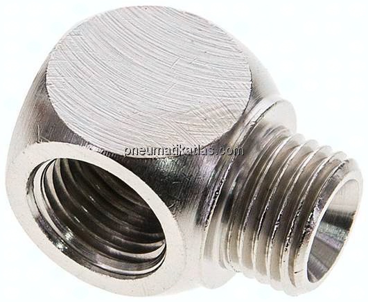 T-Stücke G 1/4"(AG)-2xG 1/4"(IG), Messing vernickelt