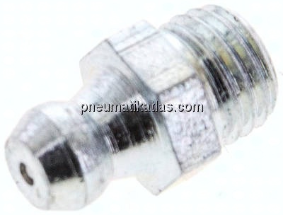 Gerader Kegelschmiernippel, M 8x1 (konisch), Stahl verzinkt