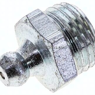 Gerader Kegelschmiernippel, R 1/4", Stahl verzinkt