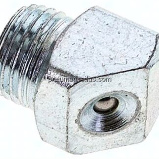 45° Trichterschmiernippel, M 10x1 (konisch), Stahl verzinkt