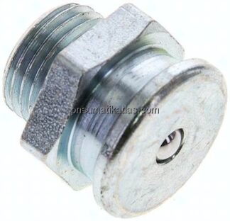 Flachschmiernippel 22 mm, M 16x1,5, Stahl verzinkt