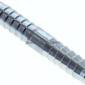 Schlauchverbindungsrohr 13 (1/2")mm-13 (1/2")mm, Stahl verzinkt