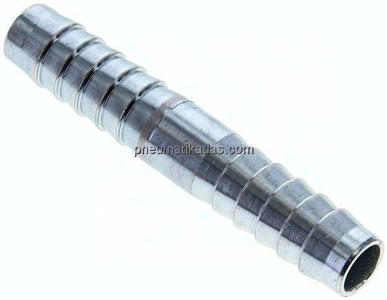 Schlauchverbindungsrohr 13 (1/2")mm-13 (1/2")mm, Stahl verzinkt