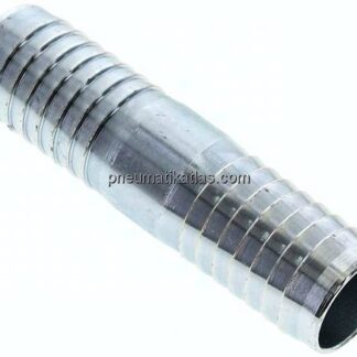 Schlauchverbindungsrohr 25 (1")mm-25 (1")mm, Stahl verzinkt
