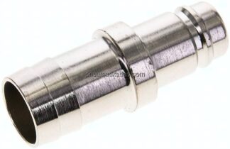 Kupplungsstecker (NW15) 25 (1")mm Schlauch, Messing vernickelt