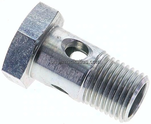 Hohlschraube 1-fach, G 1/4", Stahl verzinkt