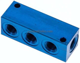 Verteilerleiste 4x G 1/8", Aluminium