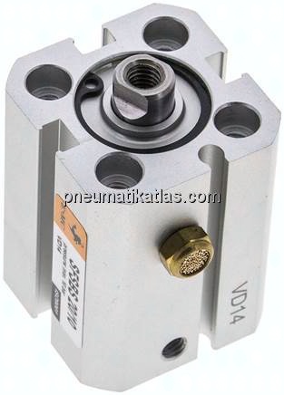 ISO 21287-Zylinder, einfachw., Kolben 20mm, Hub 10mm