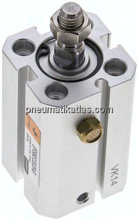 ISO 21287-Zylinder, einfachw., Kolben 20mm, Hub 20mm