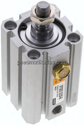 ISO 21287-Zylinder, einfachw., Kolben 32mm, Hub 25mm