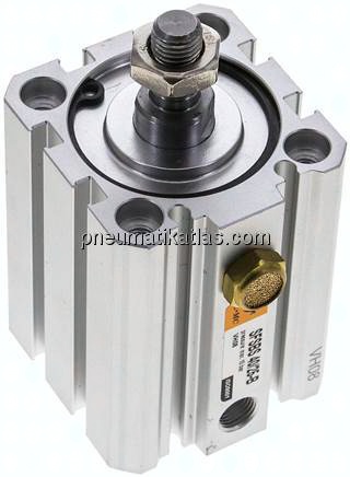 ISO 21287-Zylinder, einfachw., Kolben 40mm, Hub 25mm