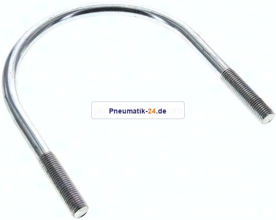 Rundstahlbügel, M 16, 159 - 168,3mm, Stahl verzinkt