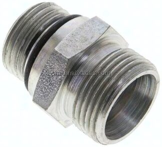 Gerade Schneidringverschr. UNF 3/4"-16-15 L (M22x1,5), ohne Mutter & Schneidring, Stahl verzinkt