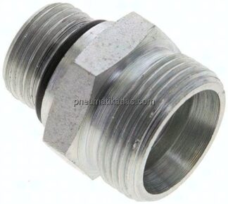 Gerade Schneidringverschr. UNF 3/4"-16-18 L (M26x1,5), ohne Mutter & Schneidring, Stahl verzinkt