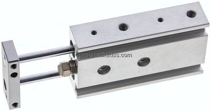 Doppelkolbenzylinder, Kolben 6mm, Hub 20mm