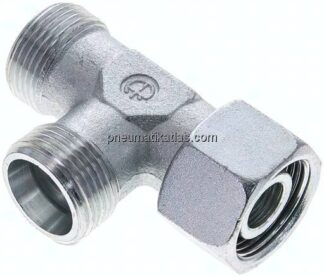 Einstellb. L-Schneidringverschraubung 20 S (M30x2), ohne Mutter & Schneidring, Stahl verzinkt