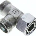 Einstellb. L-Schneidringverschraubung 22 L (M30x2), ohne Mutter & Schneidring, Stahl verzinkt
