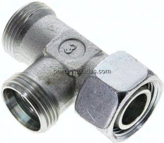 Einstellb. L-Schneidringverschraubung 22 L (M30x2), ohne Mutter & Schneidring, Stahl verzinkt