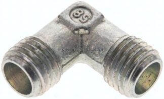 Winkel-Schneidringverschraubung 6 L (M12x1,5), ohne Mutter & Schneidring, Stahl verzinkt