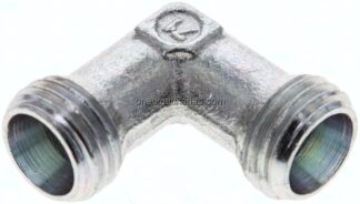 Winkel-Schneidringverschraubung 8 L (M14x1,5), ohne Mutter & Schneidring, Stahl verzinkt