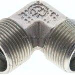 Winkel-Schneidringverschraubung 15 L (M22x1,5), ohne Mutter & Schneidring, Stahl verzinkt