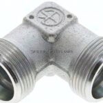 Winkel-Schneidringverschraubung 18 L (M26x1,5), ohne Mutter & Schneidring, Stahl verzinkt