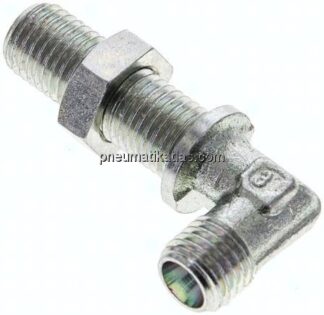 Winkel-Schott-Schneidringverschr. 6 L (M12x1,5), ohne Mutter & Schneidring, Stahl verzinkt