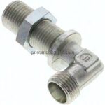Winkel-Schott-Schneidringverschr. 10 L (M16x1,5), ohne Mutter & Schneidring, Stahl verzinkt