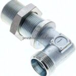 Winkel-Schott-Schneidringverschr. 15 L (M22x1,5), ohne Mutter & Schneidring, Stahl verzinkt