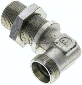 Winkel-Schott-Schneidringverschr. 18 L (M26x1,5), ohne Mutter & Schneidring, Stahl verzinkt
