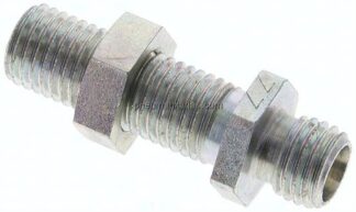 Schott-Schneidringverschraubung 6 L (M12x1,5), ohne Mutter & Schneidring, Stahl verzinkt