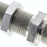 Schott-Schneidringverschraubung 12 L (M18x1,5), ohne Mutter & Schneidring, Stahl verzinkt