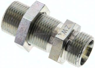 Schott-Schneidringverschraubung 15 L (M22x1,5), ohne Mutter & Schneidring, Stahl verzinkt