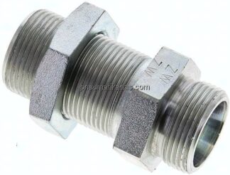 Schott-Schneidringverschraubung 18 L (M26x1,5), ohne Mutter & Schneidring, Stahl verzinkt