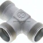 T-Schneidringverschraubung 18 L (M26x1,5), ohne Mutter & Schneidring, Stahl verzinkt
