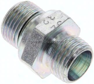 Gerade Schneidringverschr. G 3/8"-10 L (M16x1,5), ohne Mutter & Schneidring, Stahl verzinkt