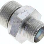 Gerade Schneidringverschr. M 22x1,5-12 L (M18x1,5), ohne Mutter & Schneidring, Stahl verzinkt